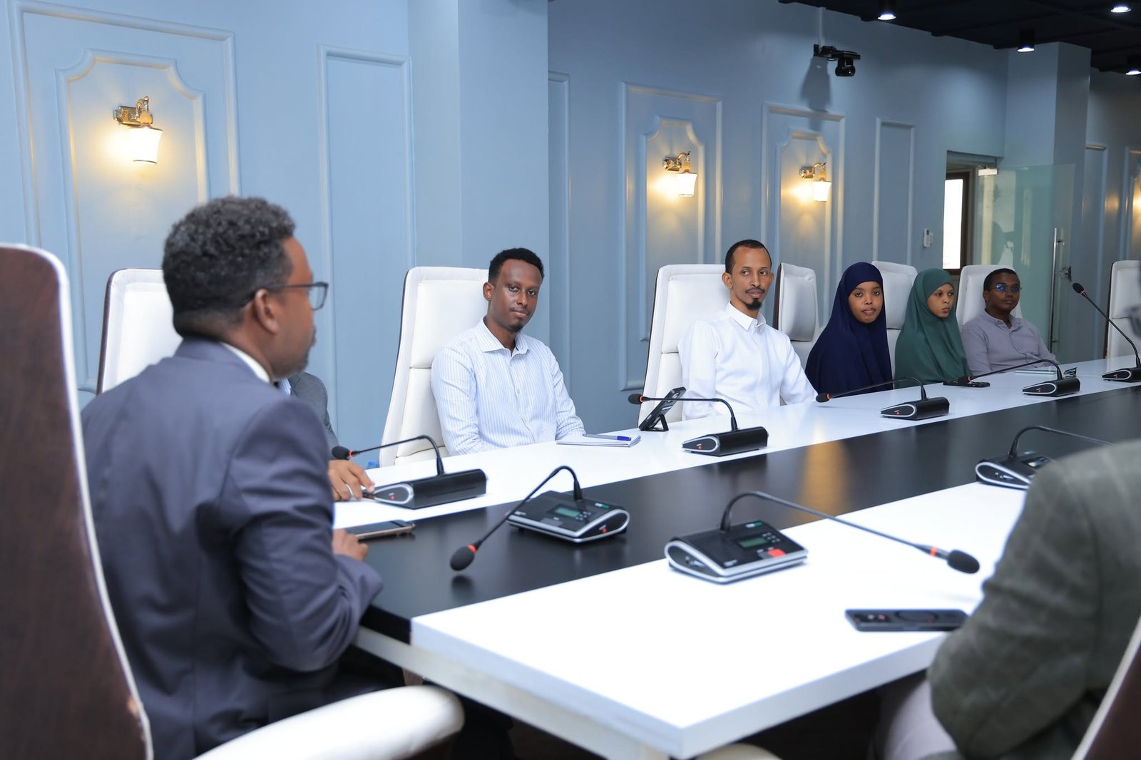 SIMAD representatives discussing internationalization priorities.